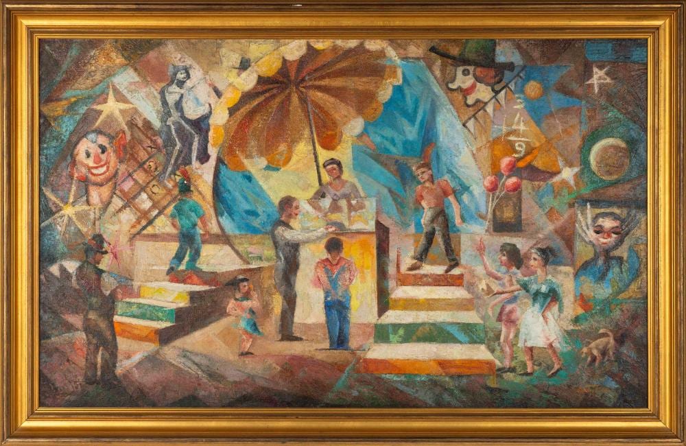 Carlo Innocenzo Carloni comparable auction result: carlo antonia nisita american 1895 1990 fun house at the fair