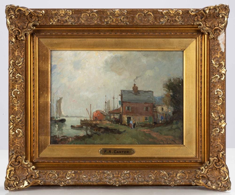 Fernando A. Carter comparable auction result: fernando a carter american 1855 1931 harbor scene