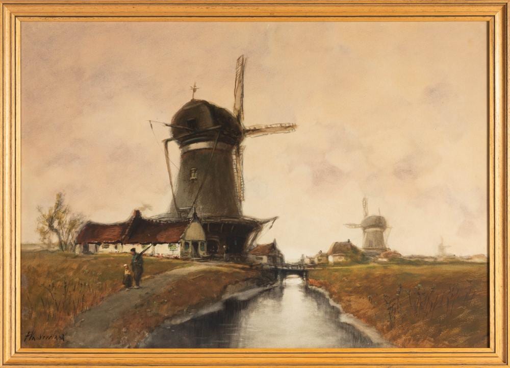 Francis William Van Vreeland comparable auction result: francis william van vreeland dutch 1879 1954 dutch holland landscape