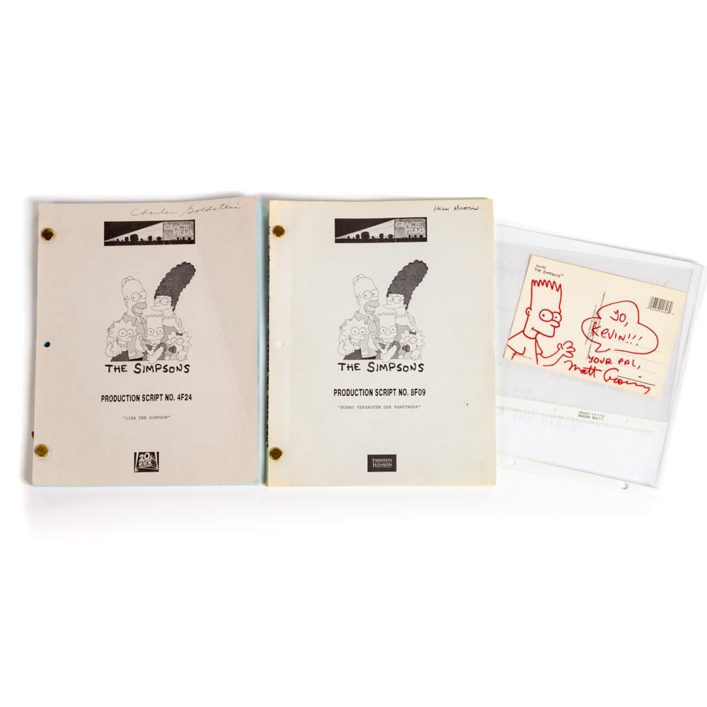 the simpsons postcard signed by matt groening · Alex Cooper · 2026-01-21 Matt Groening comparable auction result: the simpsons postcard signed by matt groening