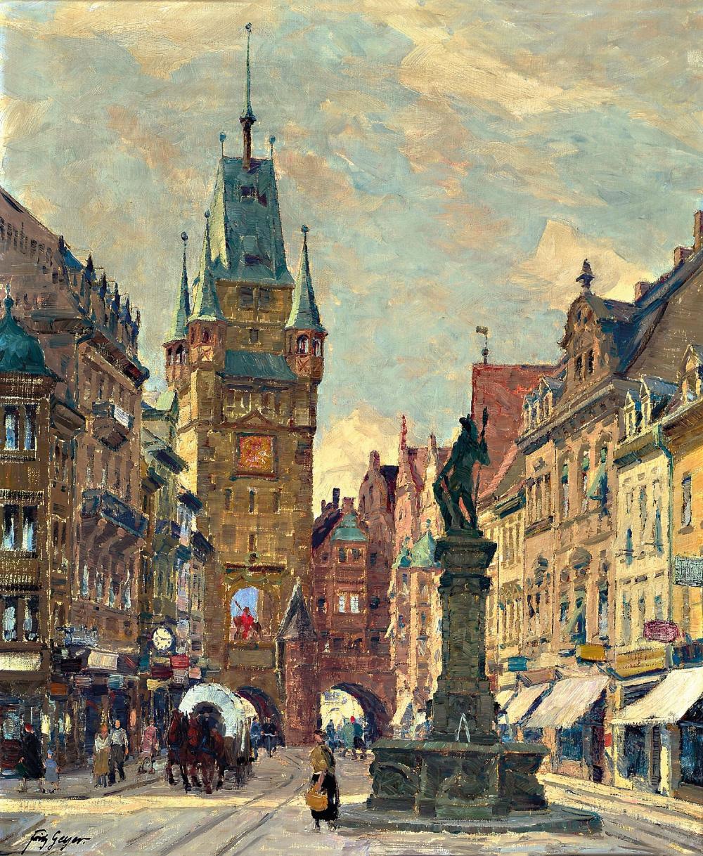 Fritz Geyer comparable auction result: fritz geyer 1873 nuremberg 1949 seebruck view of