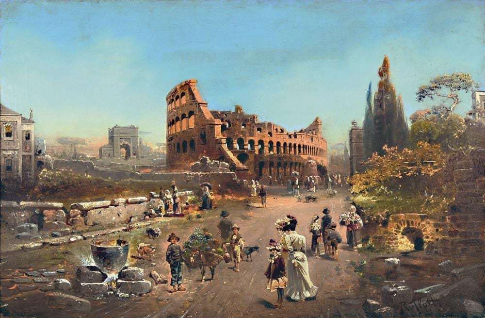 Robert Alott comparable auction result: robert alott 1850 graz 1910 vienna roman city