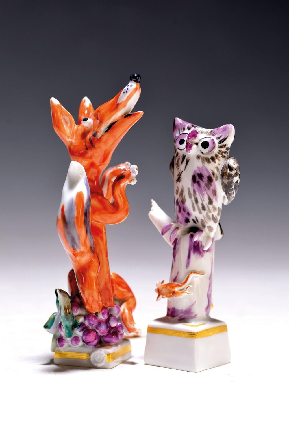 Pieter van der (1535) Borcht comparable auction result: 2 porcelain figures meissen designed by peter