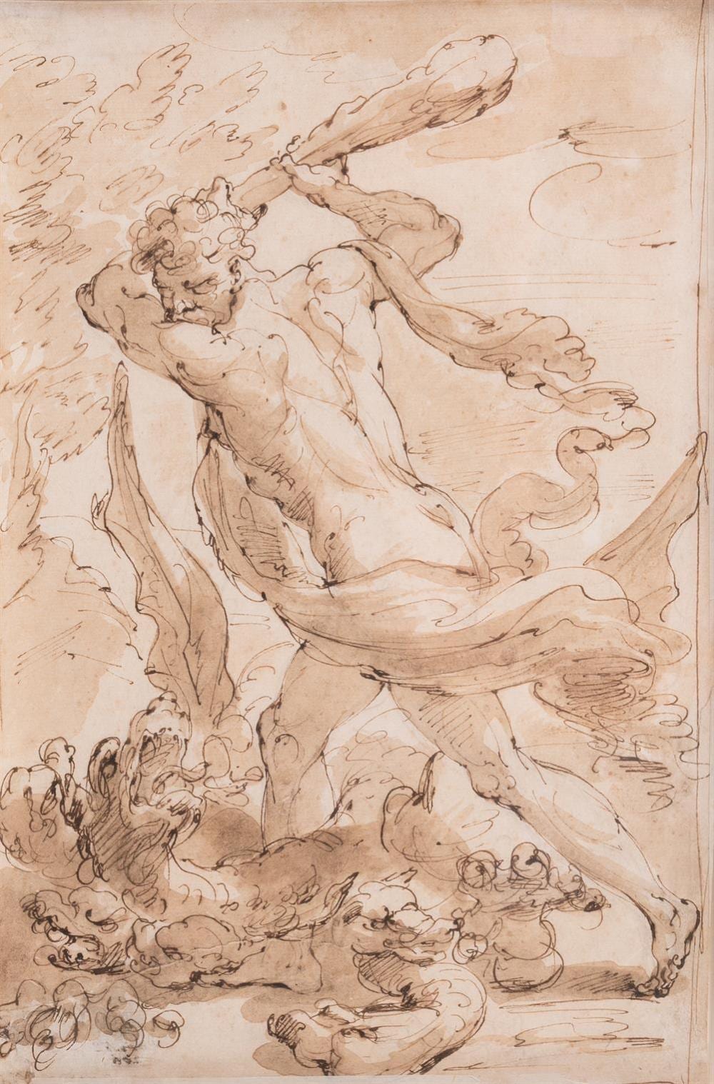 Ubaldo Gandolfi comparable auction result: ubaldo gandolfi italian 1728 1781 hercules and the hydra