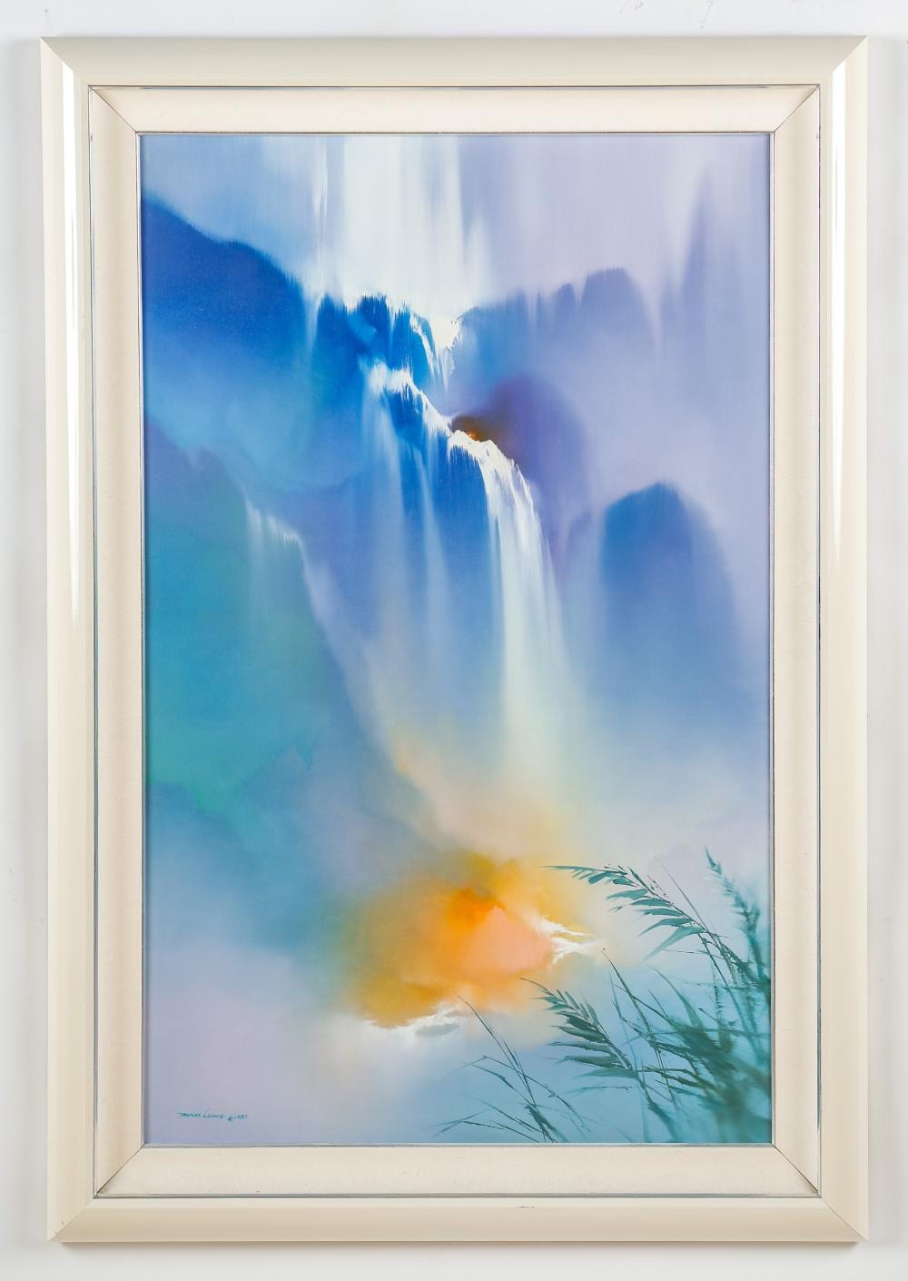 Thomas Leung comparable auction result: thomas leung chinese b 1958 waterfall 1987