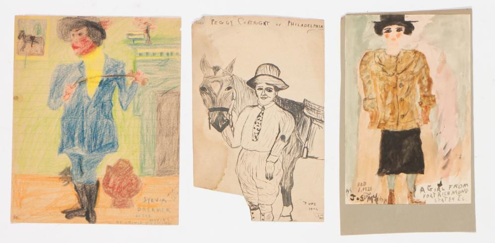 Justin McCarthy comparable auction result: justin mccarthy american 1892 1977 3 drawings