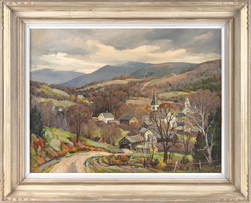 Jacob I. Greenleaf comparable auction result: jacob i greenleaf massachusetts 1887 1968 waterville vermont oil on canvas 18 x 24 framed 24 x 30
