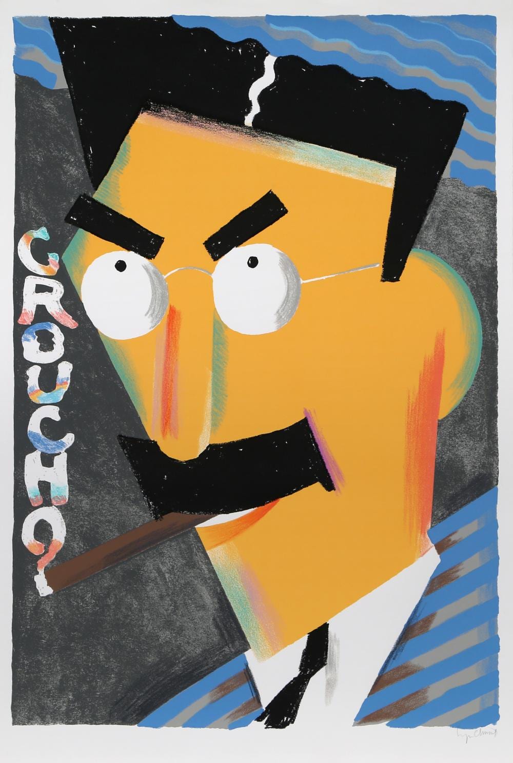 Seymour Chwast comparable auction result: seymour chwast groucho screenprint