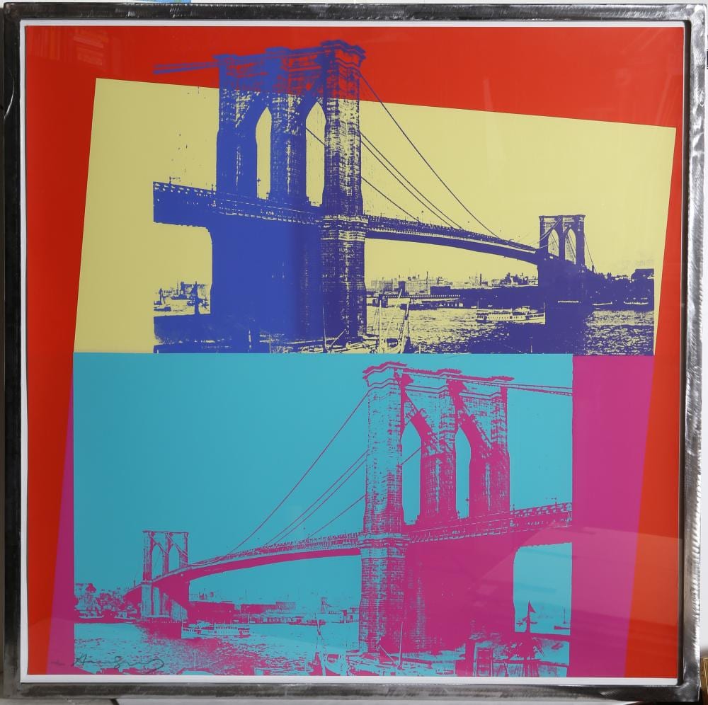 ANDY WARHOL, BROOKLYN BRIDGE (FS II.290), SCREENPRINT ON LENOX MUSEUM BOARD sold by RoGallery, lot 59 — auction record photograph