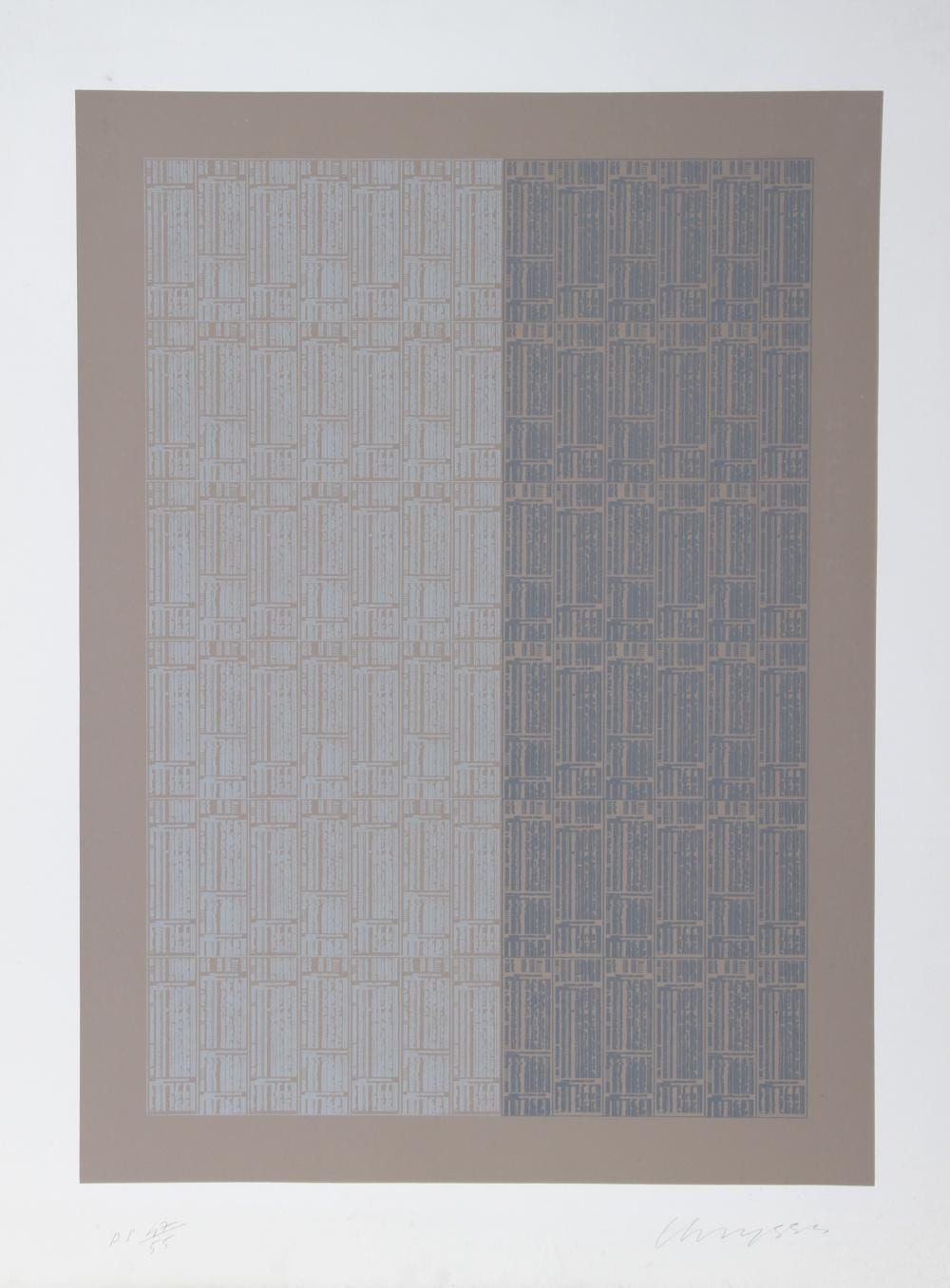 Chryssa comparable auction result: chryssa new york times screenprint