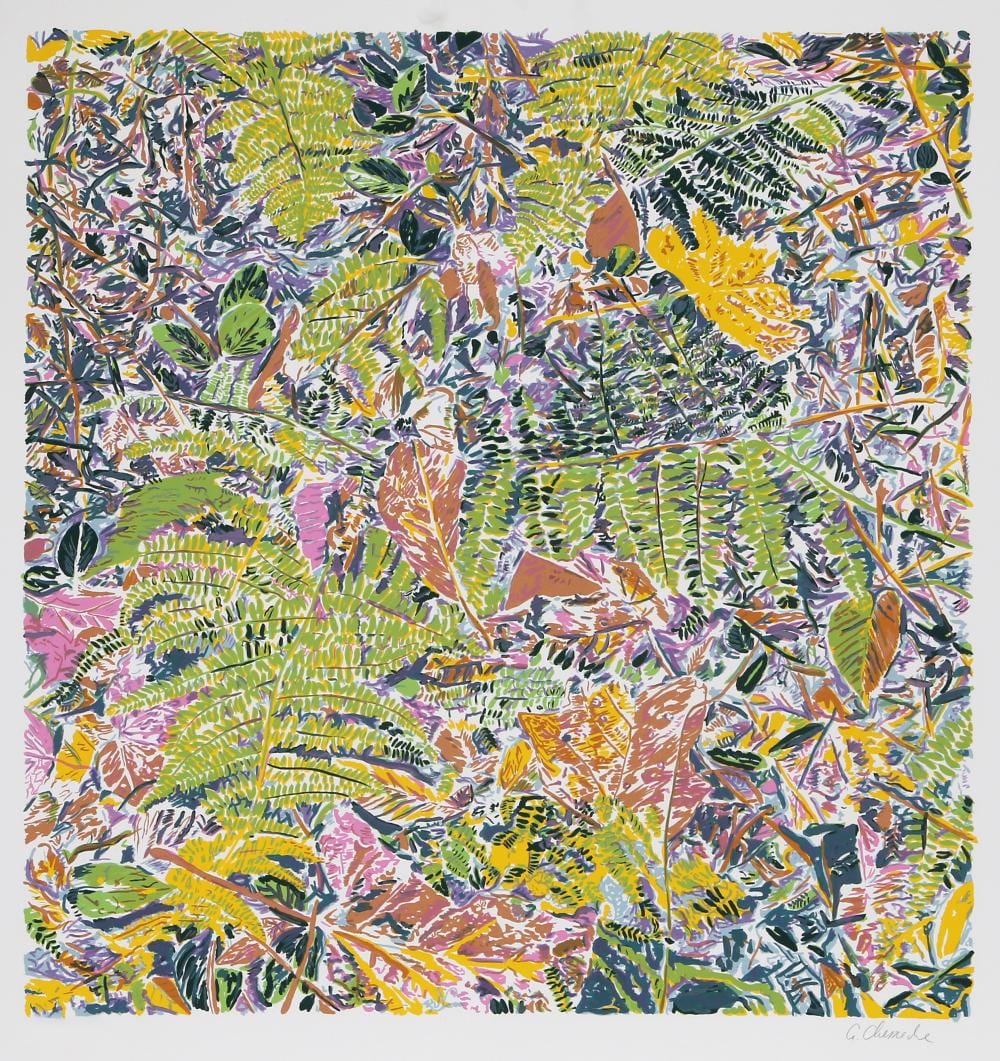 George Chemeche comparable auction result: george chemeche ferns screenprint