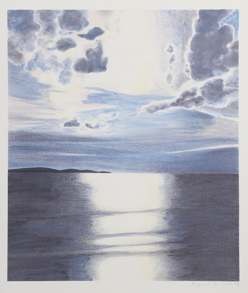 April Gornik comparable auction result: april gornik horizon lithograph