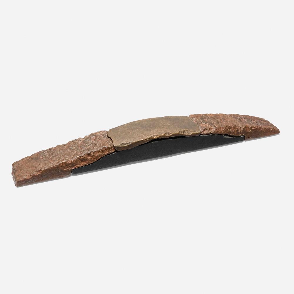 Seiji Kunishima comparable auction result: seiji kunishima interlocking stone iron and bronze 86 28