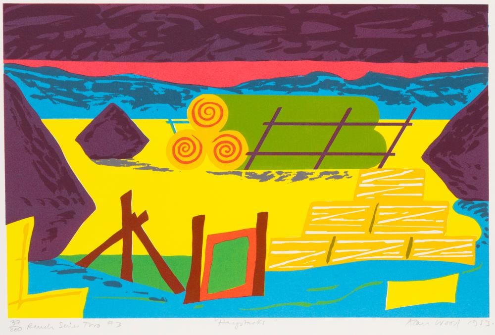 alan wood haystacks · Saskatchewan Network for Art Collecting · 2026-02-01 Alan Wood comparable auction result: alan wood haystacks