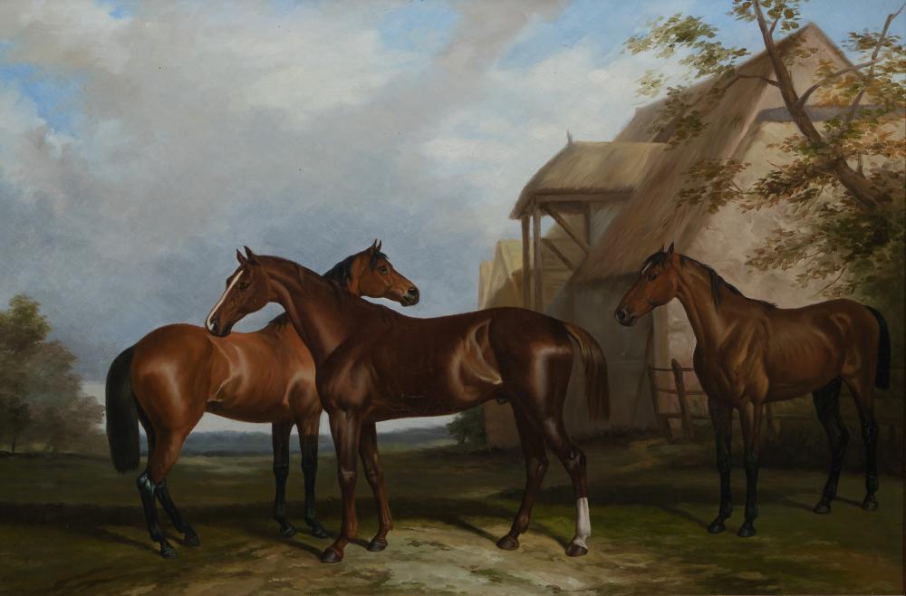 Leo Rawlings (English, 1918-1990) Oil on Canvas sold by Leonard Auction, lot 107 — auction record photograph