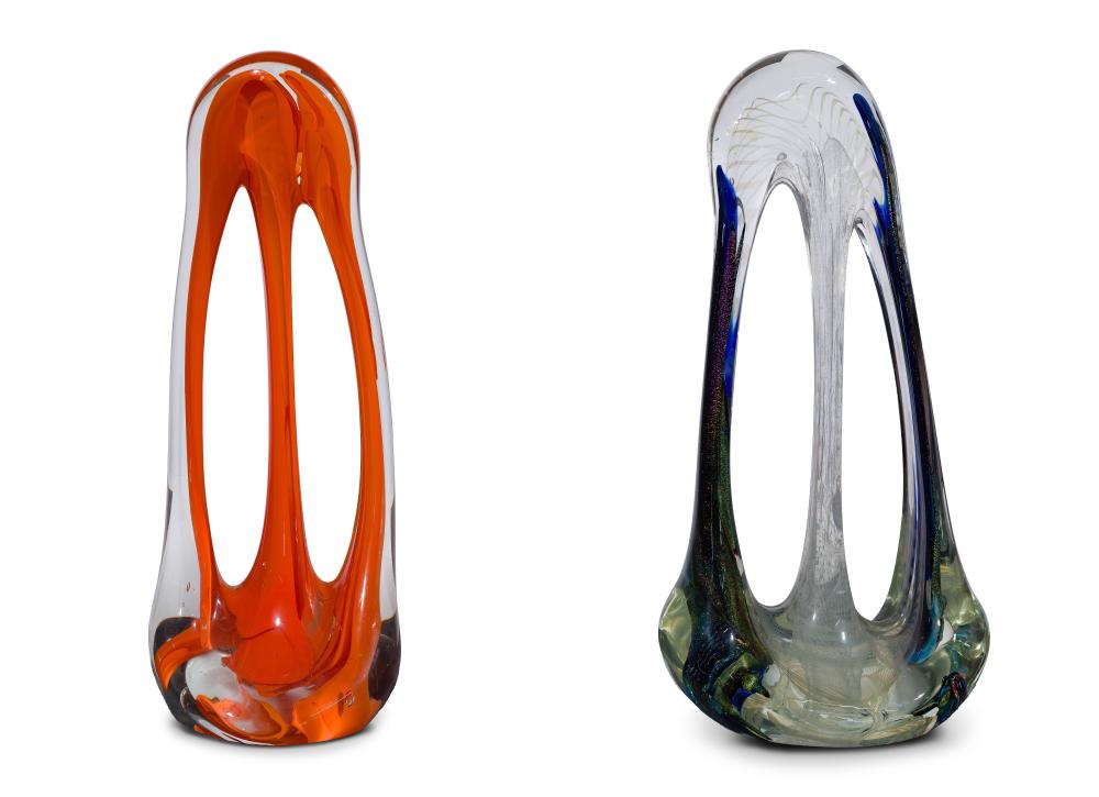 Rollin Karg comparable auction result: rollin karg american b 1944 art glass sculptures