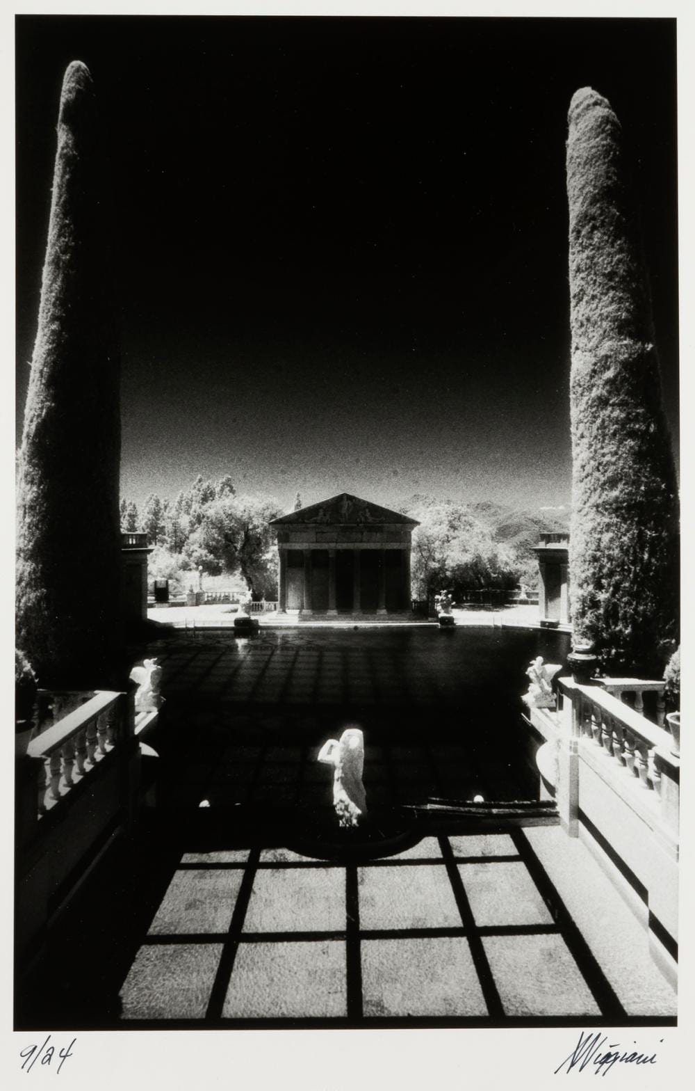 Anthony Viggiani comparable auction result: anthony viggiani angel overlooking pond hearst castle historical monument california