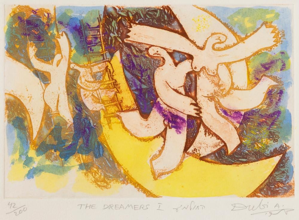 dubi arie the dreamers i · Saskatchewan Network for Art Collecting · 2026-02-01 Dubi Arie comparable auction result: dubi arie the dreamers i
