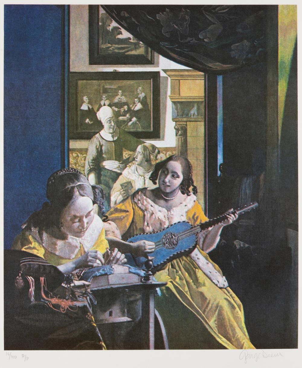 George Deem comparable auction result: george deem primary vermeer