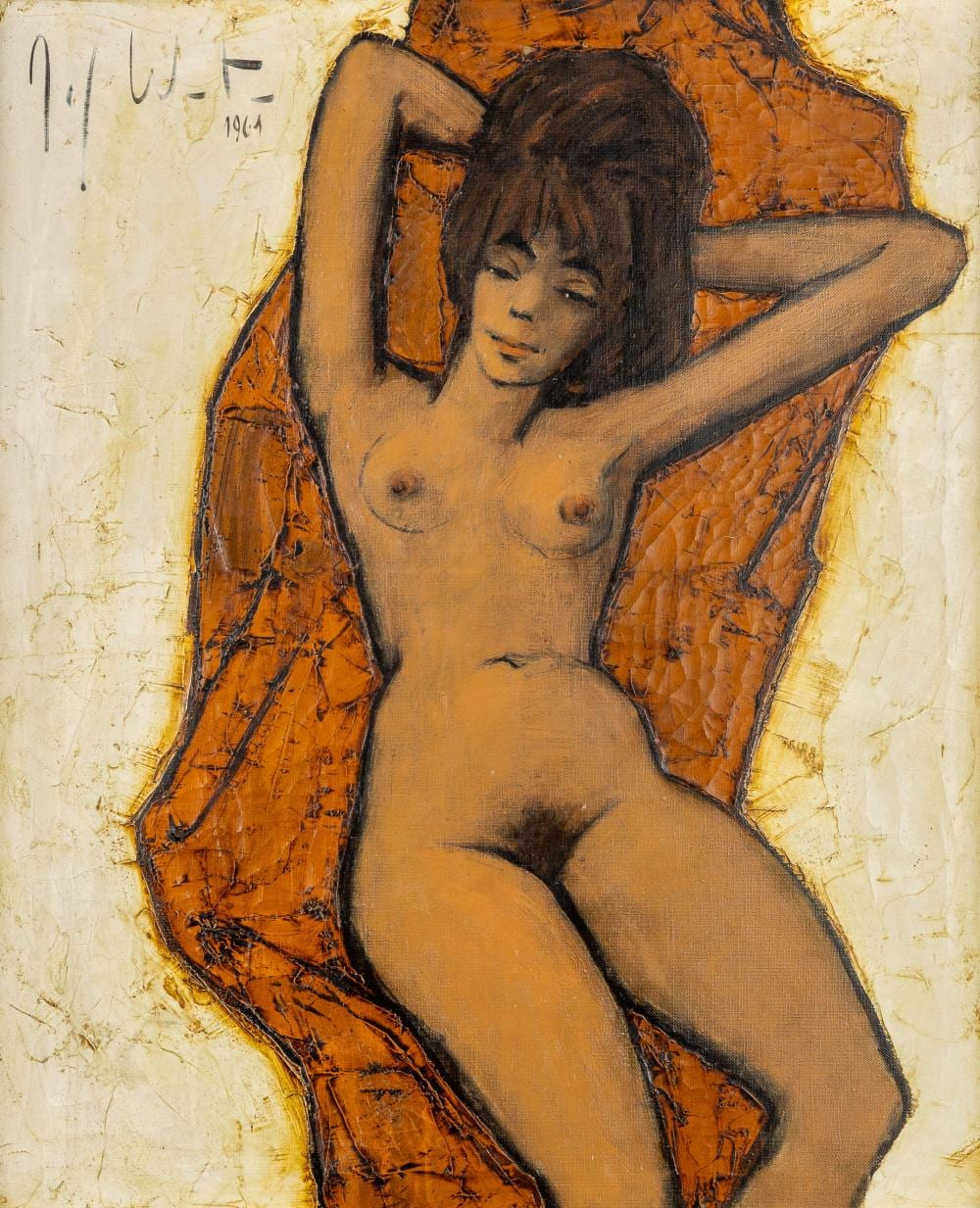 Jef Wauters comparable auction result: jef wauters 1927 2013 nude oil on canvas 1961
