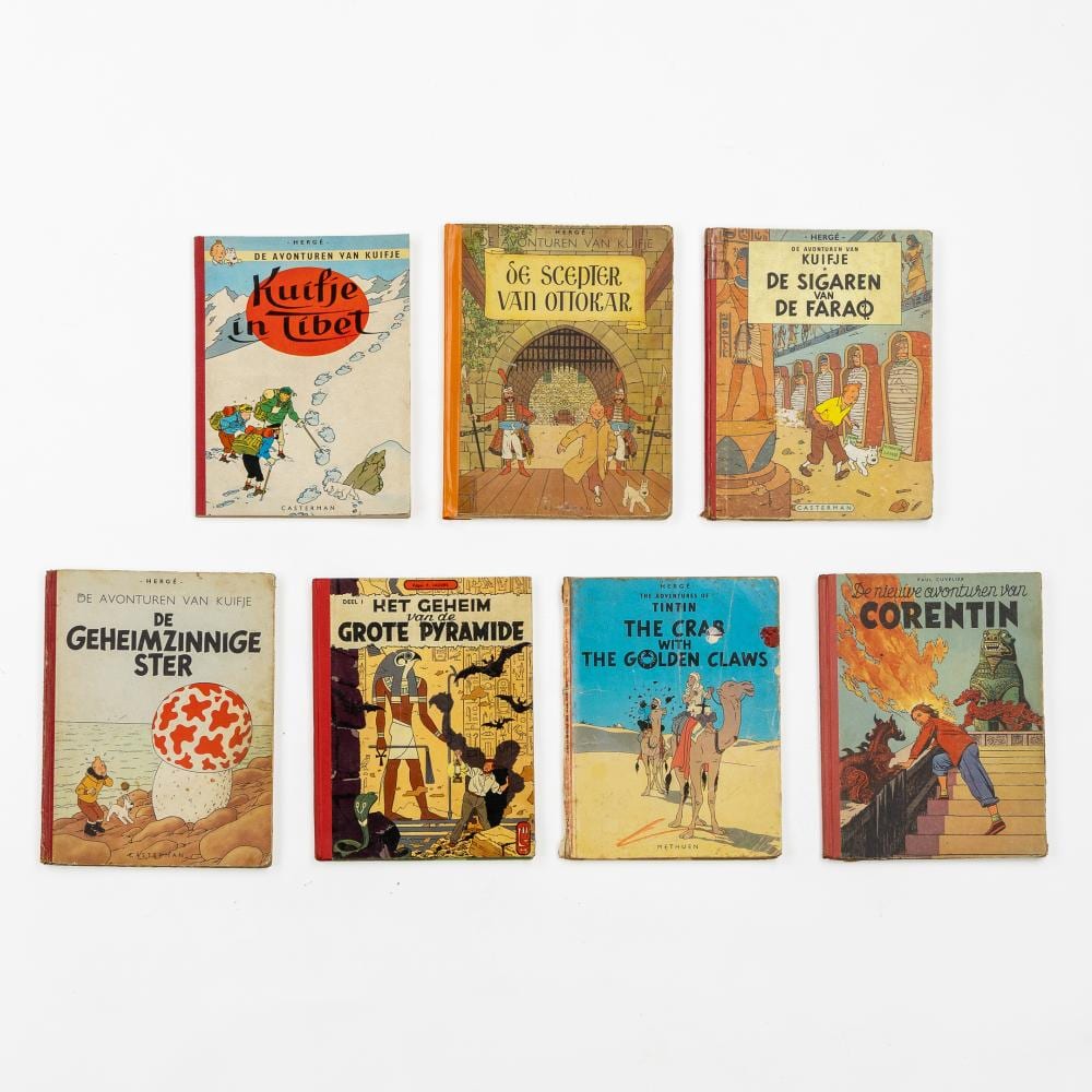 herg paul cuvelier edgar p jacobs seven comic strips · Flanders Auctions · 2026-02-03 Georges (1907) Rémy comparable auction result: herg paul cuvelier edgar p jacobs seven comic strips