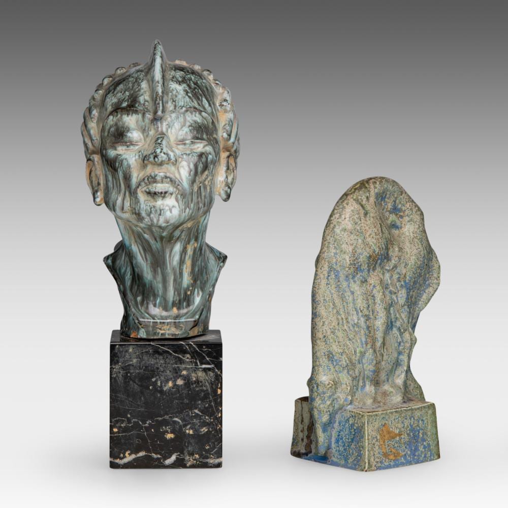 Domien Ingels comparable auction result: domien ingels 1881 1946 drip glazed ceramic sculpture of a drinking greyhound manufactured by roger gu rin h 22 5 cm