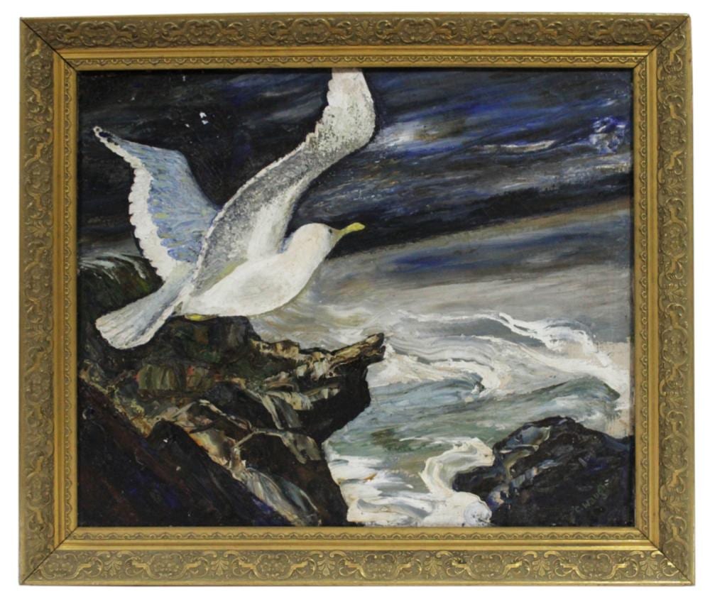 Coulton Waugh comparable auction result: coulton waugh maine coast scene oil on canvas