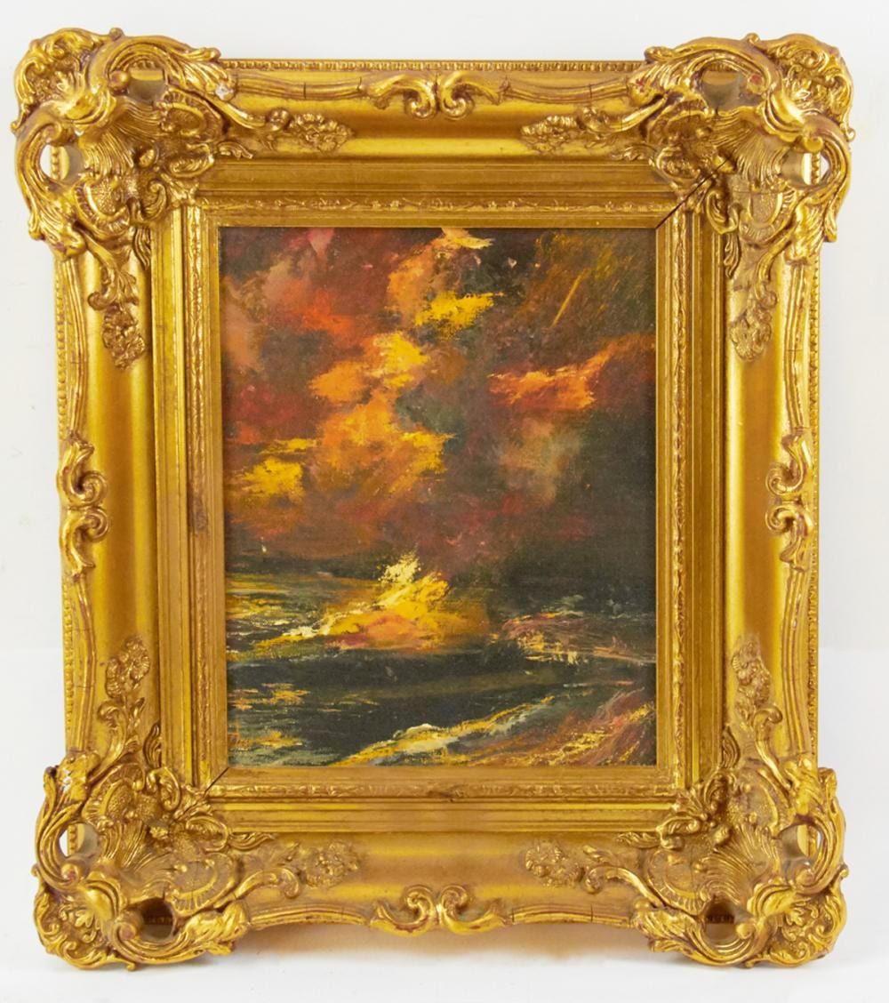 Scott Duncan comparable auction result: scott duncan 20thc seascape oil on canvas