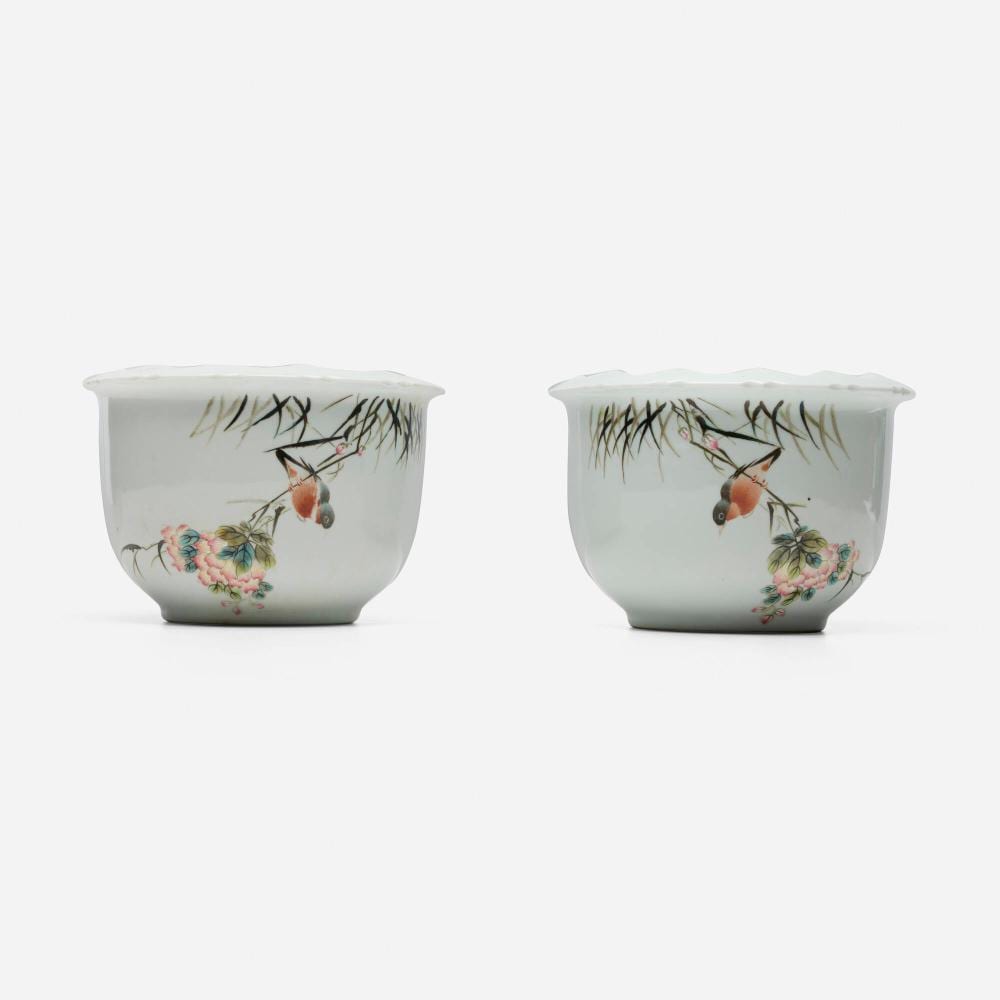 Yucen Liu comparable auction result: yucen liu attribution qianjiang planters pair