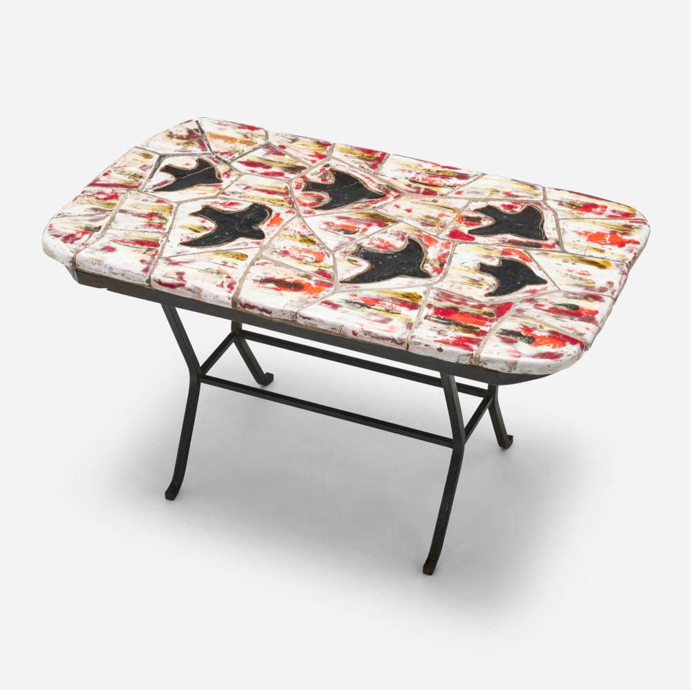 Alice Colonieu comparable auction result: alice colonieu occasional table with black birds