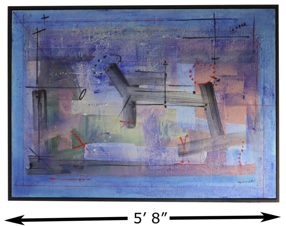 Antonio Carreno comparable auction result: antonio carreno born 1963 dominican large abstract oil on canvas