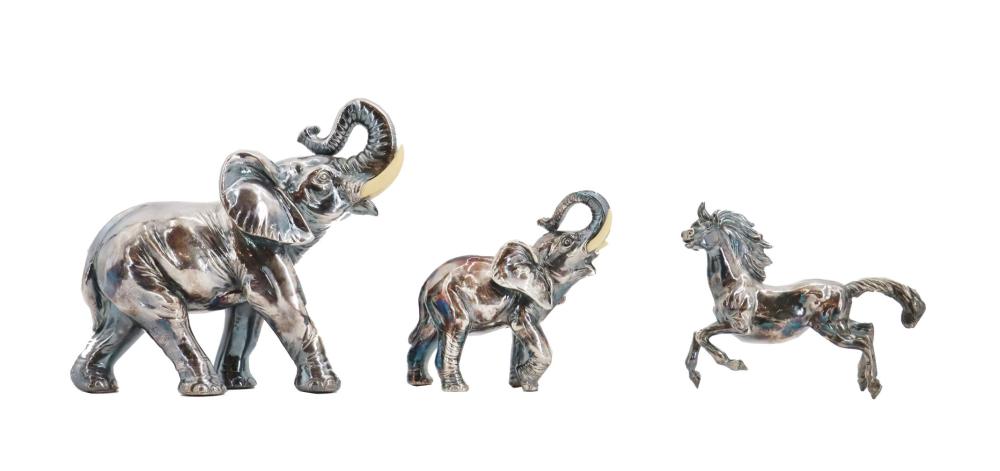 Arnaldo Giannelli comparable auction result: arnaldo giannelli 1907 2005 italian 3 weighted sterling silver animal figurines