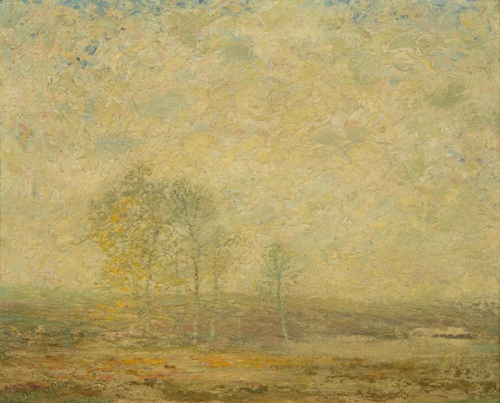 bryant chapin am 1859 1927 landscape in green 1918 oil on canvas framed · Barridoff Auctions · 2026-01-24 Bryant Chapin comparable auction result: bryant chapin am 1859 1927 landscape in green 1918 oil on canvas framed