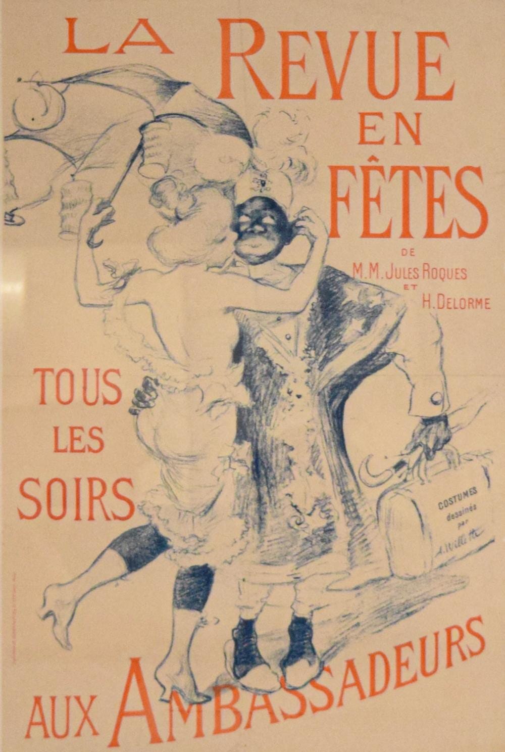 adolphe willette lithograph poster la revue · Willow Auction House · 2026-01-27 Adolphe Willette comparable auction result: adolphe willette lithograph poster la revue