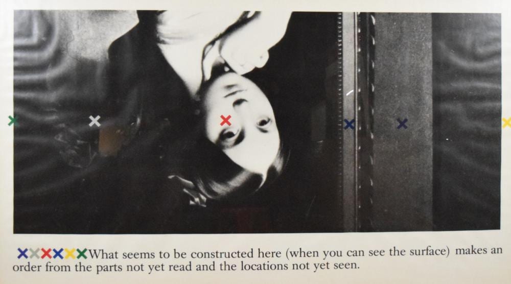 Joseph Kosuth comparable auction result: joseph kosuth photograph with decals cathexis 40