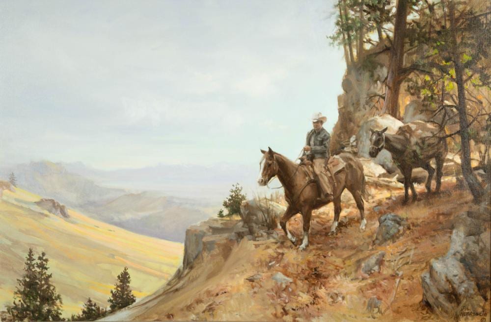 Joseph Leonard Abbrescia comparable auction result: joe abbrescia oil on canvas