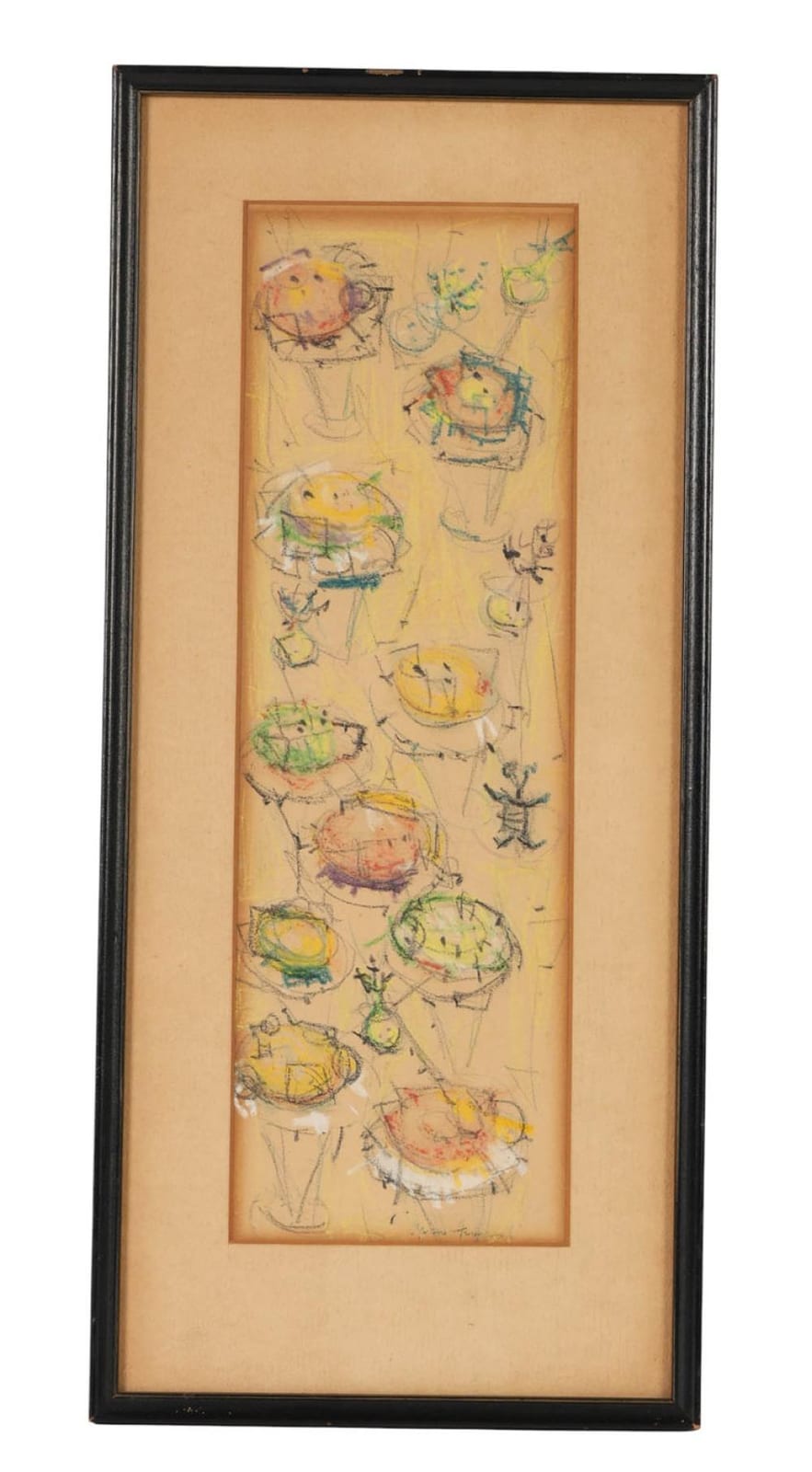 Armand Gesner comparable auction result: gesner armand 1936 2008 market scene pastel