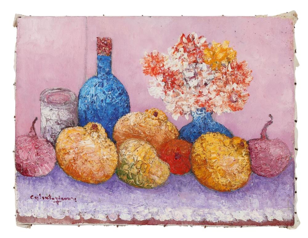 Henri Calixte comparable auction result: henri calixte 1933 2010 still life oil painting