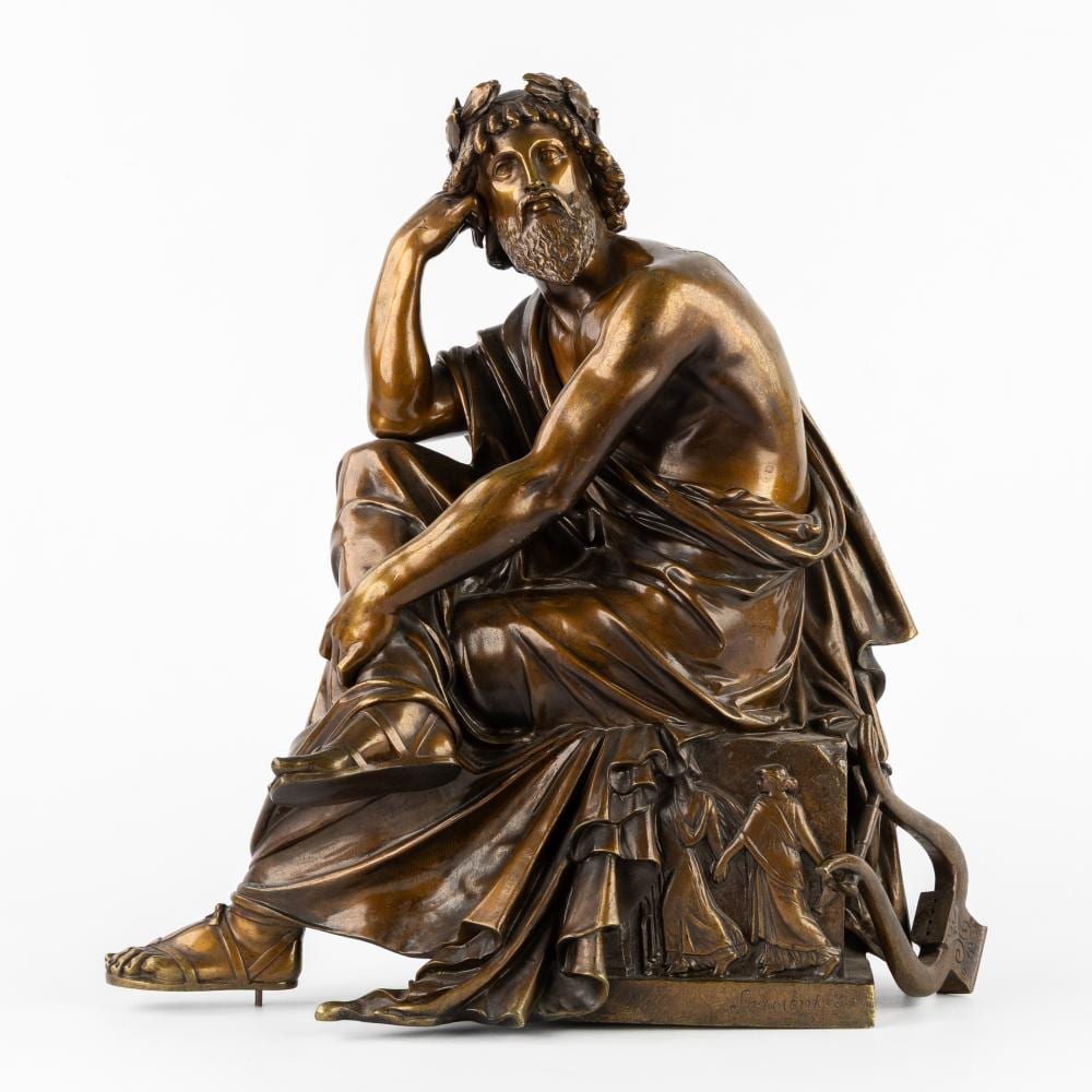 Eugène Laurent comparable auction result: eug ne laurent 1832 1898 a bronze statue of the greek god apollo