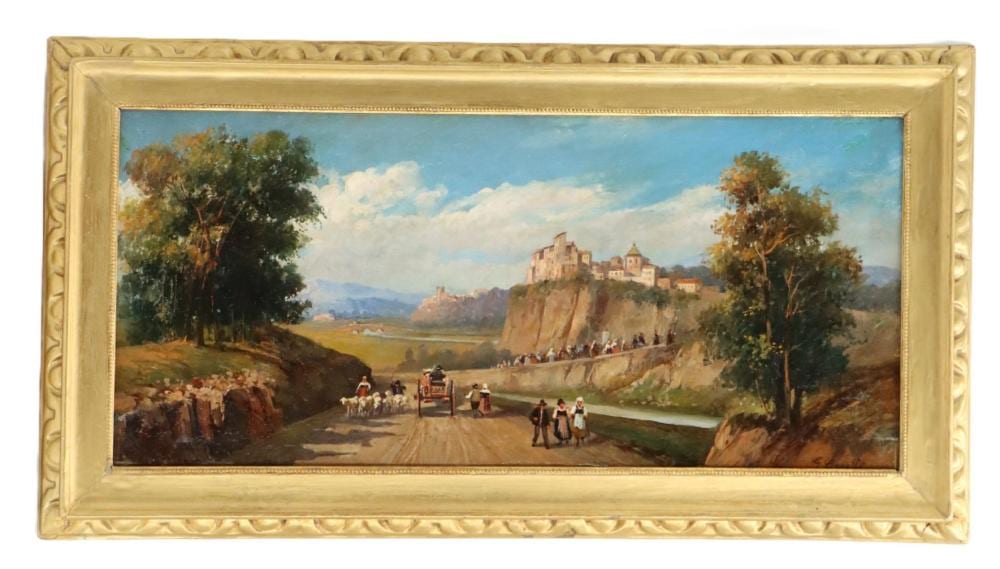 Giuseppe Carelli comparable auction result: giuseppe carelli 1858 1921 italian oil on canvas the procession