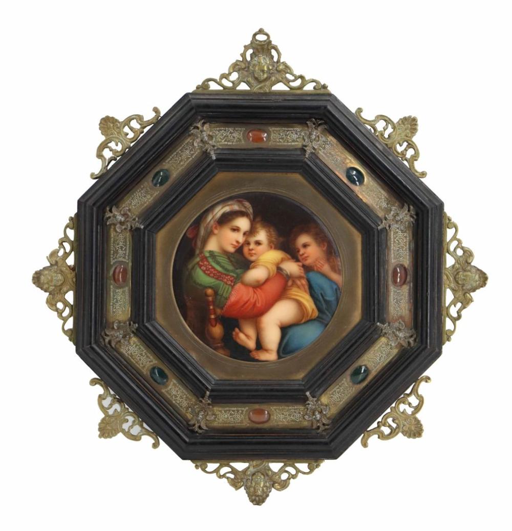 antique porcelain plaque after a renaissance painting by raphael · Sarasota Estate Auction · 2026-01-25 Raphael comparable auction result: antique porcelain plaque after a renaissance painting by raphael
