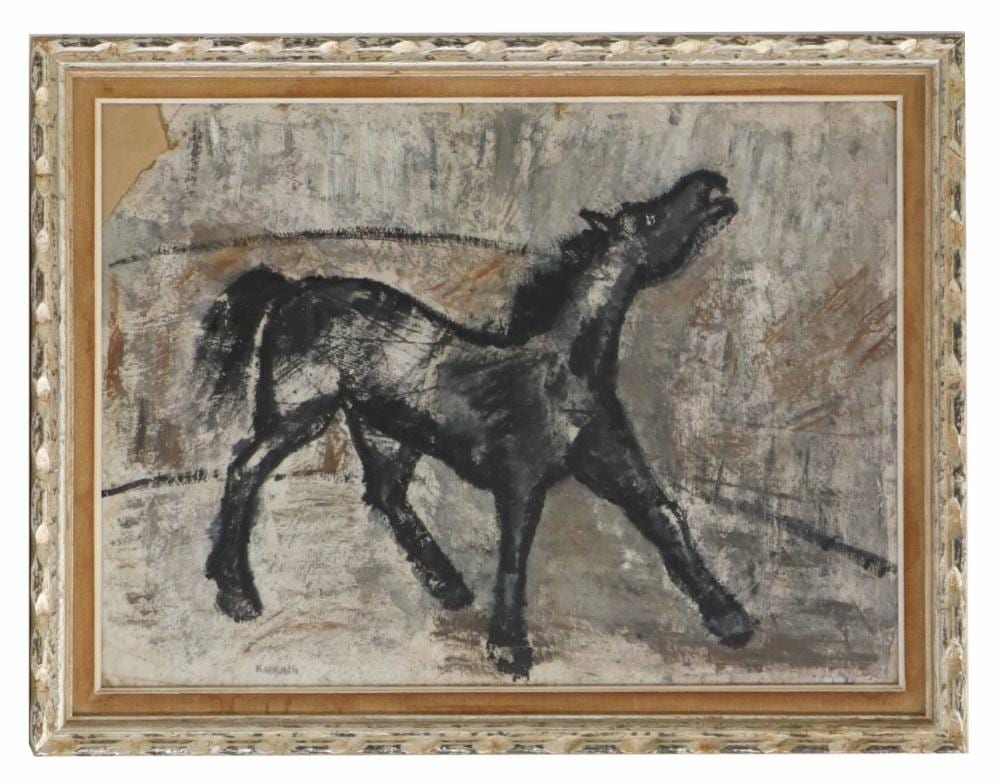 ivan kurach 1909 1968 ukrainian oil on canvas figurative expressionist horse · Sarasota Estate Auction · 2026-01-25 Ivan Kurach comparable auction result: ivan kurach 1909 1968 ukrainian oil on canvas figurative expressionist horse