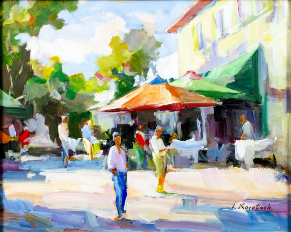 IGOR KOROTASH comparable auction result: ihor korotash ny ukraine b 1957 oil painting