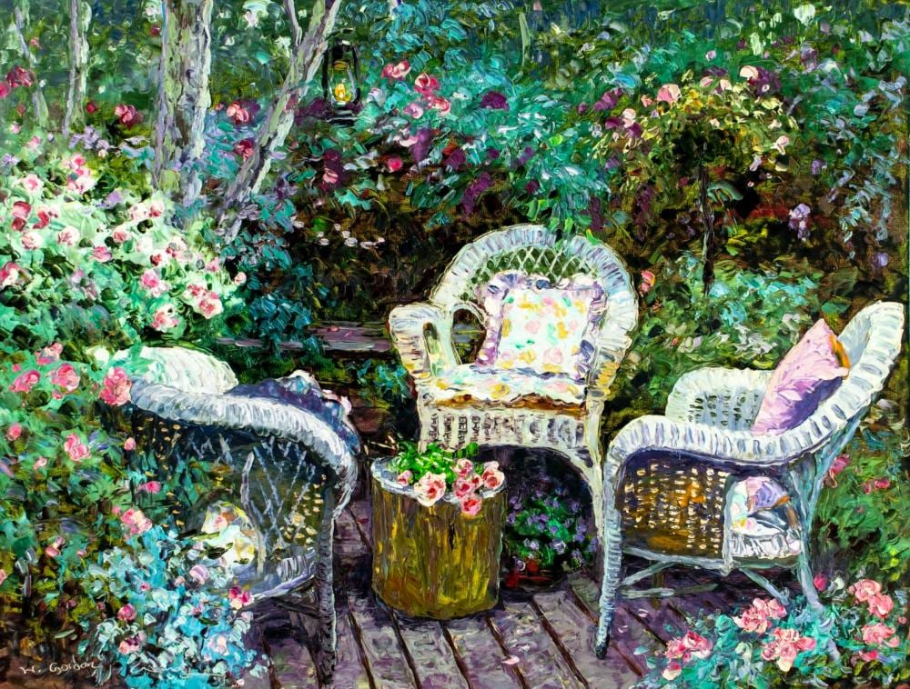 H. Gordon Wang comparable auction result: henry gordon wang china us b 1959 oil painting