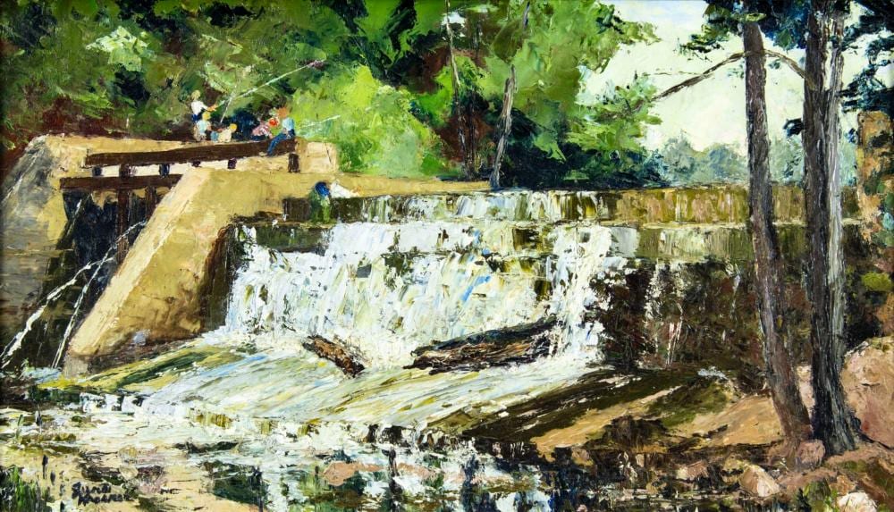 june krasner nj 1905 1991 oil painting · Broward Auction Gallery LLC · 2026-04-05 June Krasner comparable auction result: june krasner nj 1905 1991 oil painting