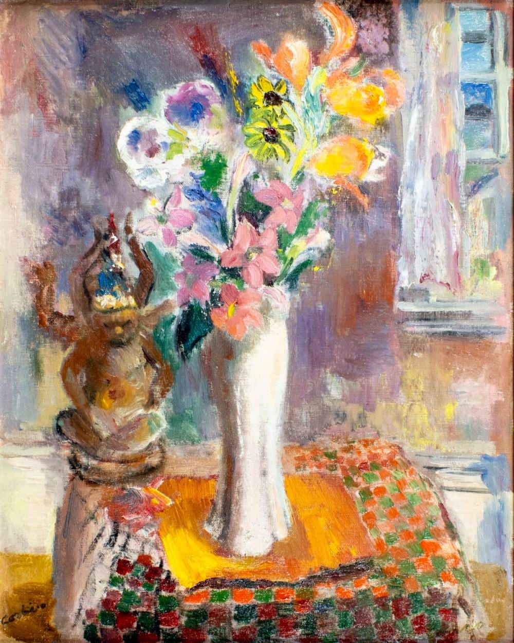 Jon Corbino comparable auction result: jon corbino ny ma 1905 1964 oil painting antique