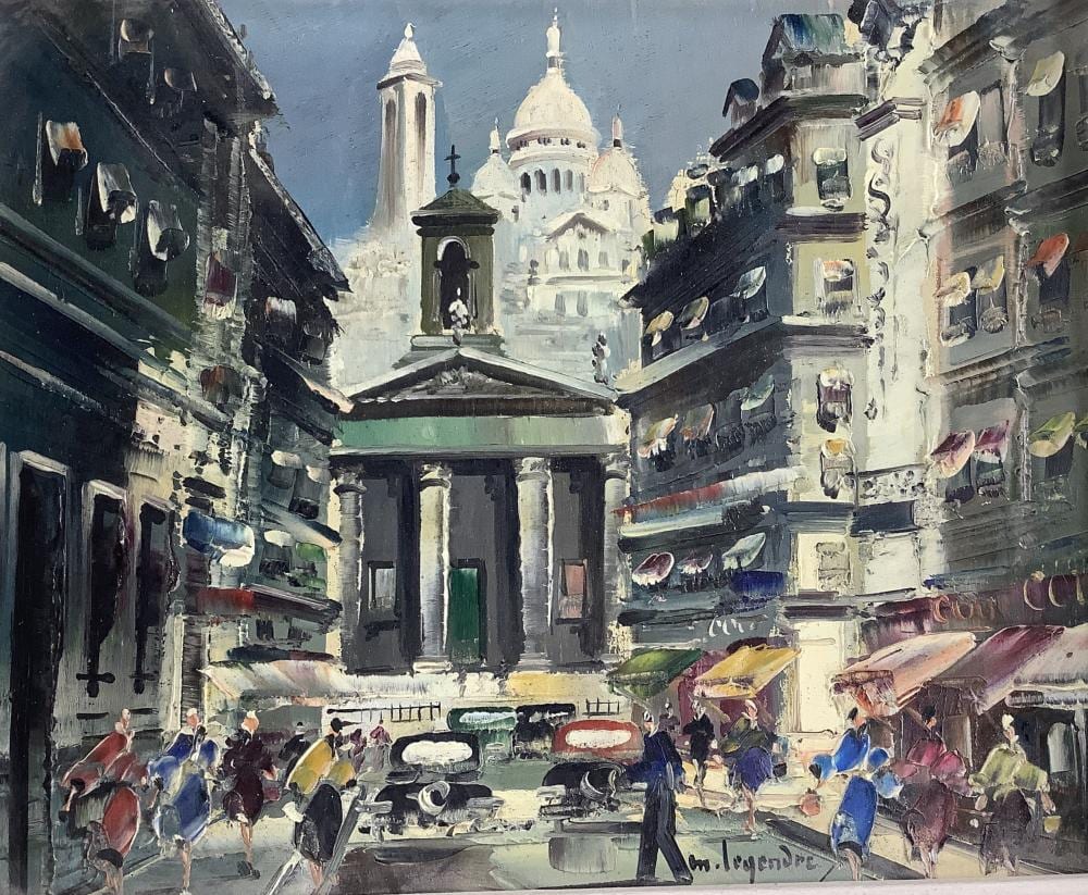maurice louis legendre b 1928 oil on board · EJ'S Auction & Appraisal · 2026-01-17 Maurice Legendre comparable auction result: maurice louis legendre b 1928 oil on board