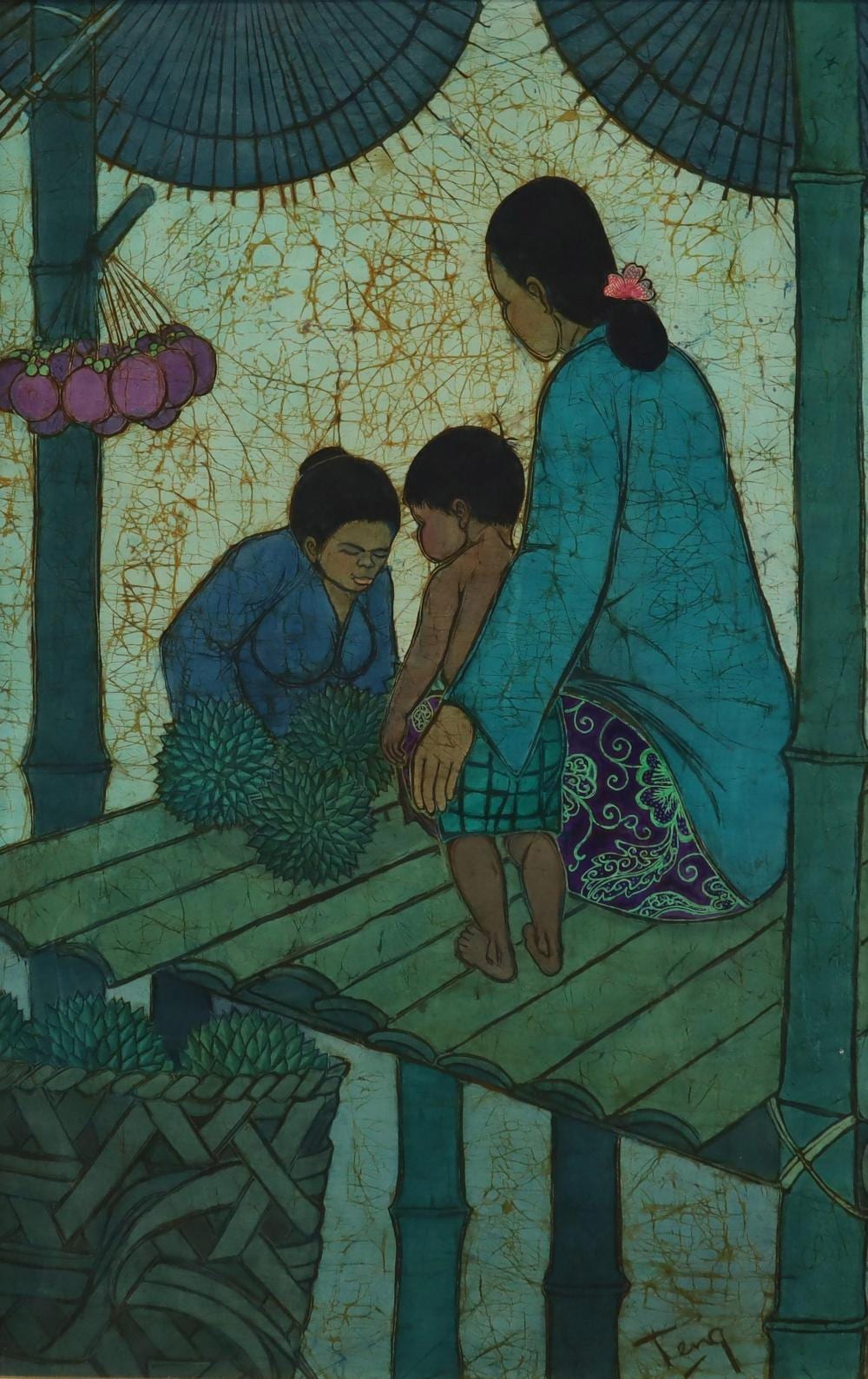 Thean Teng Chuah comparable auction result: chuah thean teng dato the durian seller 1980 s
