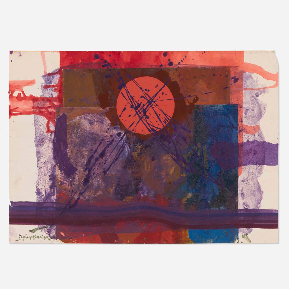 Josep Grau-Garriga comparable auction result: josep grau garriga red sun in square