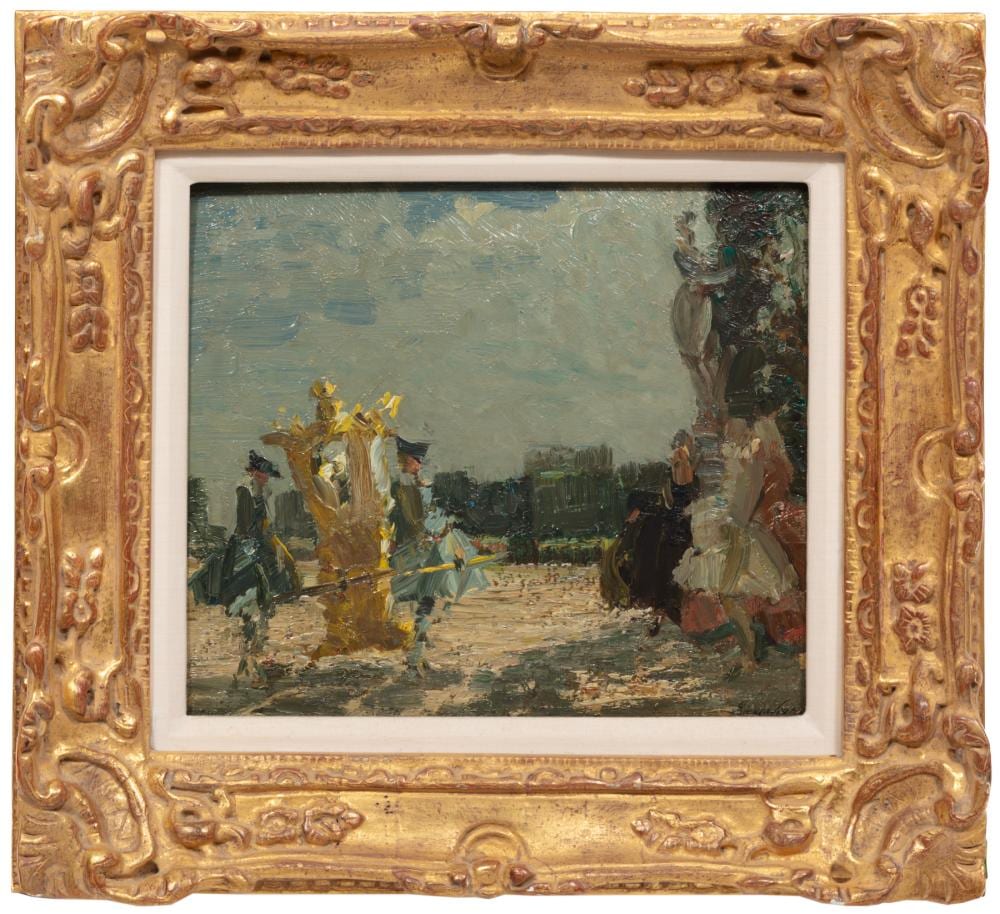 emma ciardi italian 1879 1933 congedo oil on board · Neal Auction Company · 2026-01-23 Emma Ciardi comparable auction result: emma ciardi italian 1879 1933 congedo oil on board